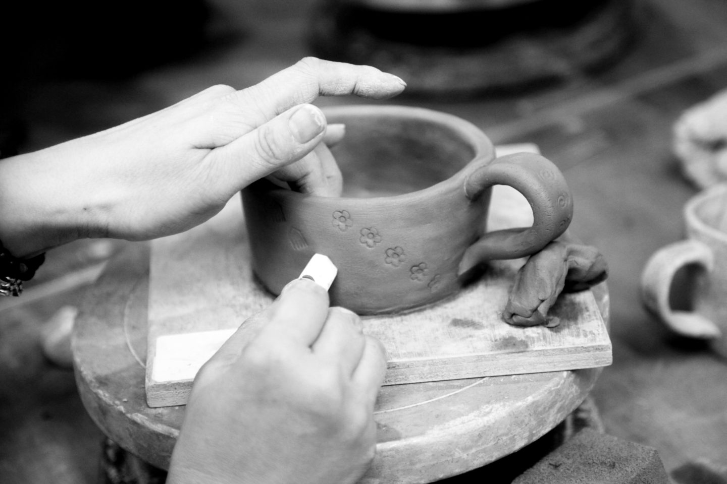 Hand-built mug