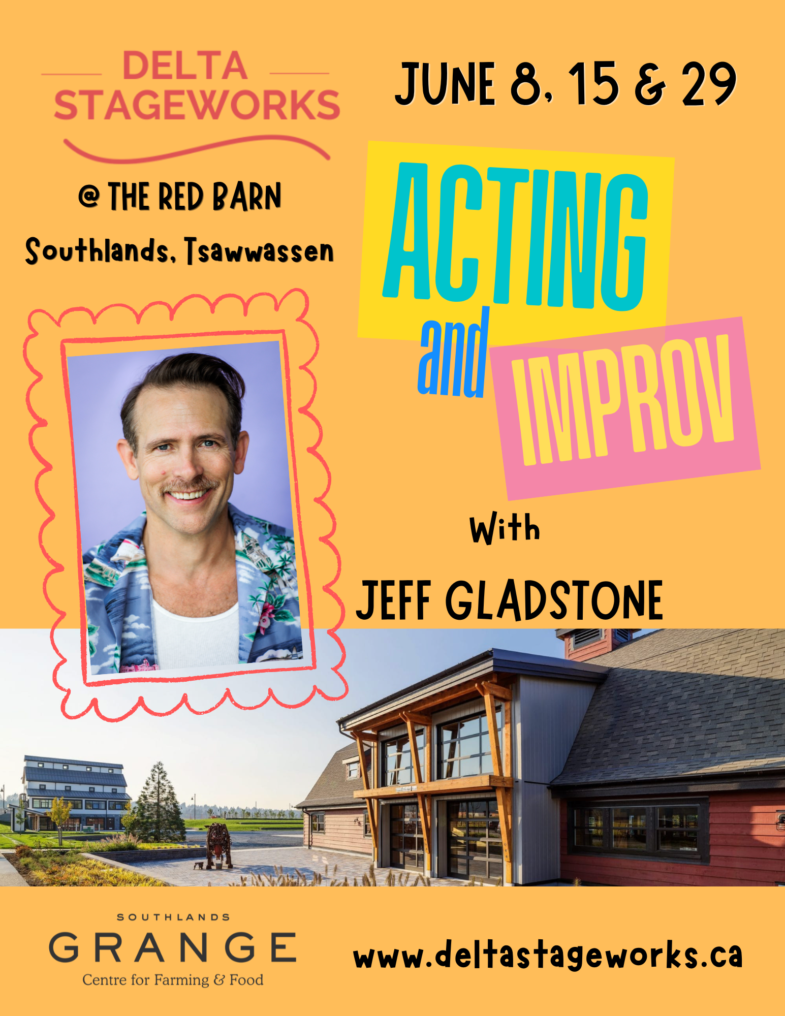 Acting & Improv Series With Jeff Gladstone 8 X 10 No Qr